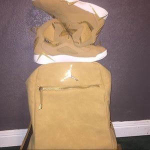 Jordan tru flight and matching suede bag